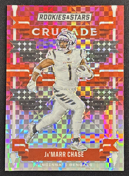 Ja'Marr Chase 2021 Panini Rookies & Stars Crusade Red Plaid Bengals