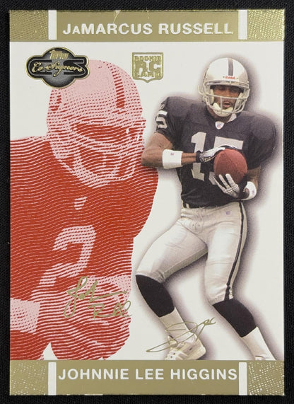 Johnnie Lee Higgins 2007 Topps Co-Signers /249 Raiders Sports Trading Card