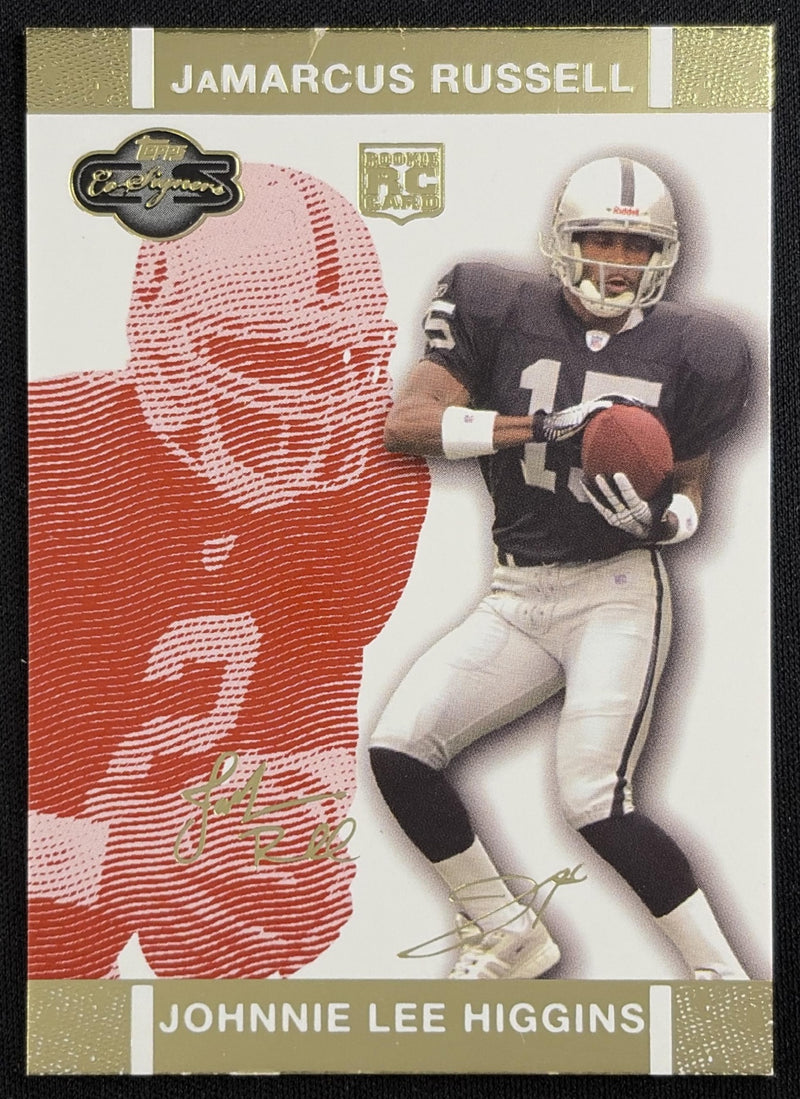 Johnnie Lee Higgins 2007 Topps Co-Signers /249 Raiders