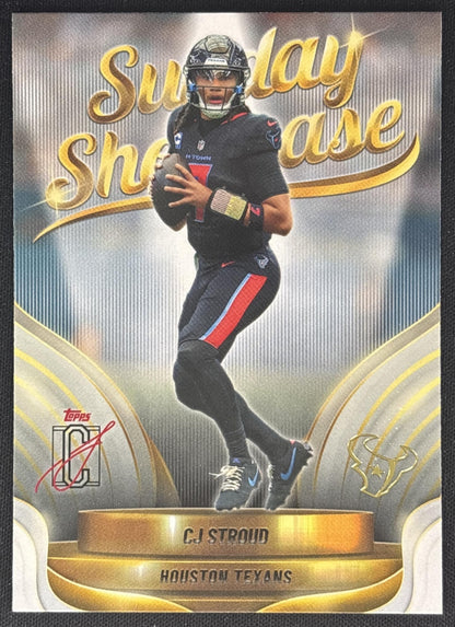 CJ Stroud 2025 Topps Signature Class Sunday Showcase Texans front