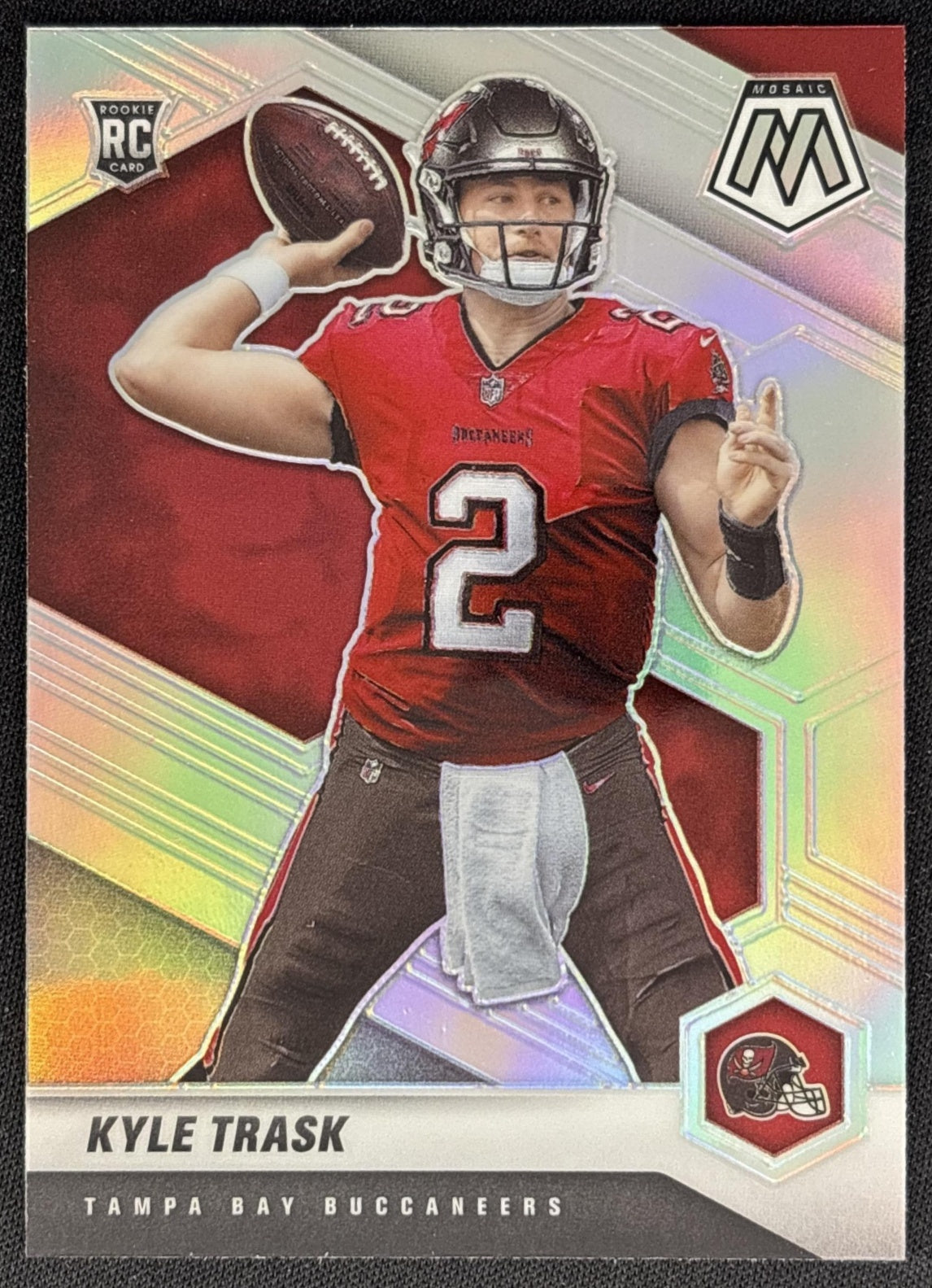 Kyle Trask 2021 Panini Mosaic Prizm Silver Buccaneers front