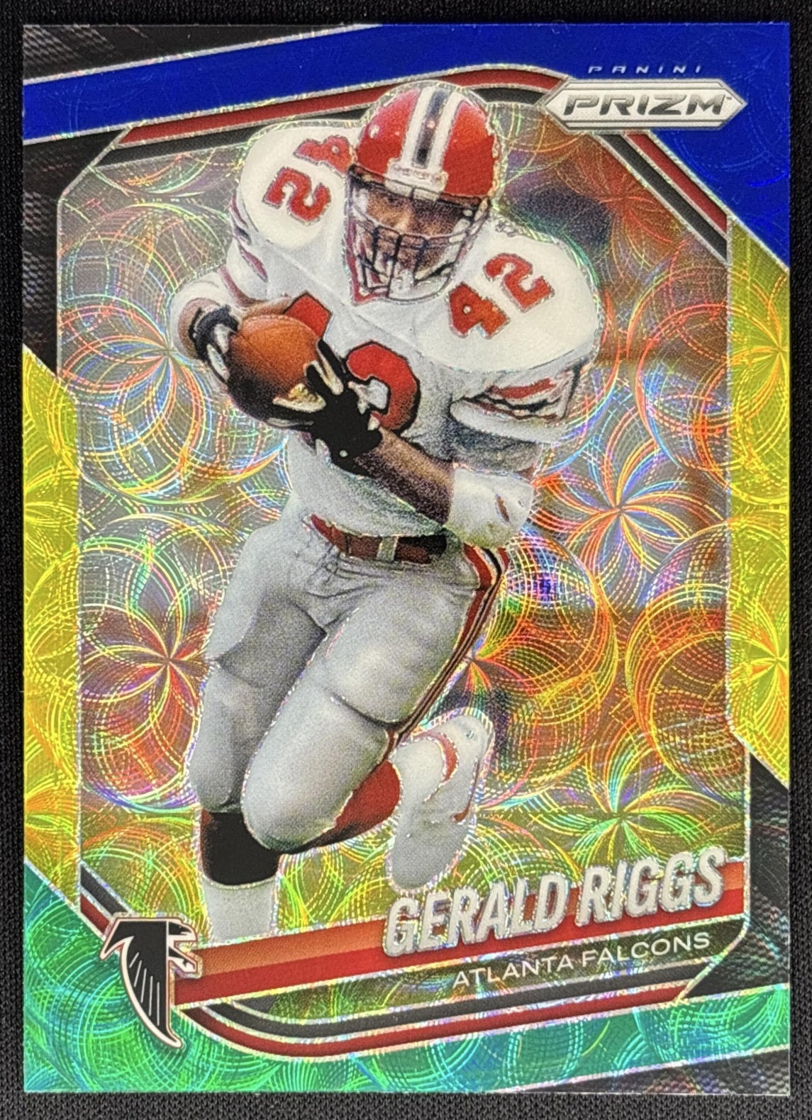 Gerald Riggs 2025 Panini Prizm Choice Blue Yellow & Green Falcons Default Title Sports Trading Cards