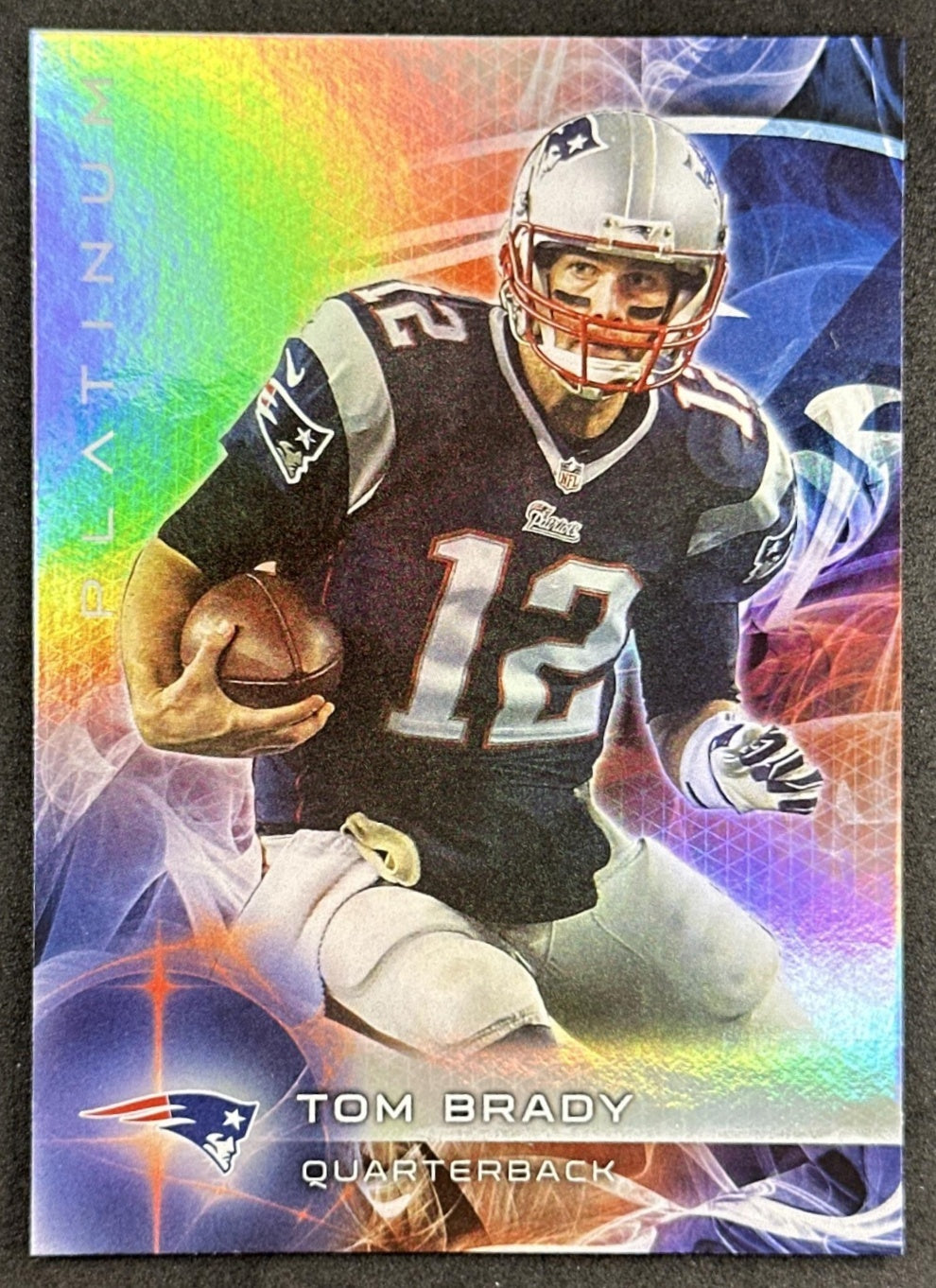 Tom Brady 2015 Topps Platinum Patriots Front