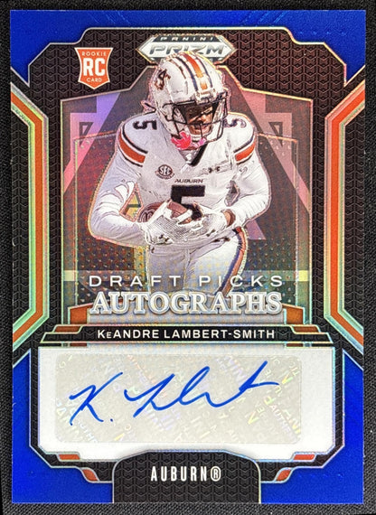 KeAndre Lambert-Smith 2025 Panini Prizm Draft Picks Auto Blue /249 Tigers