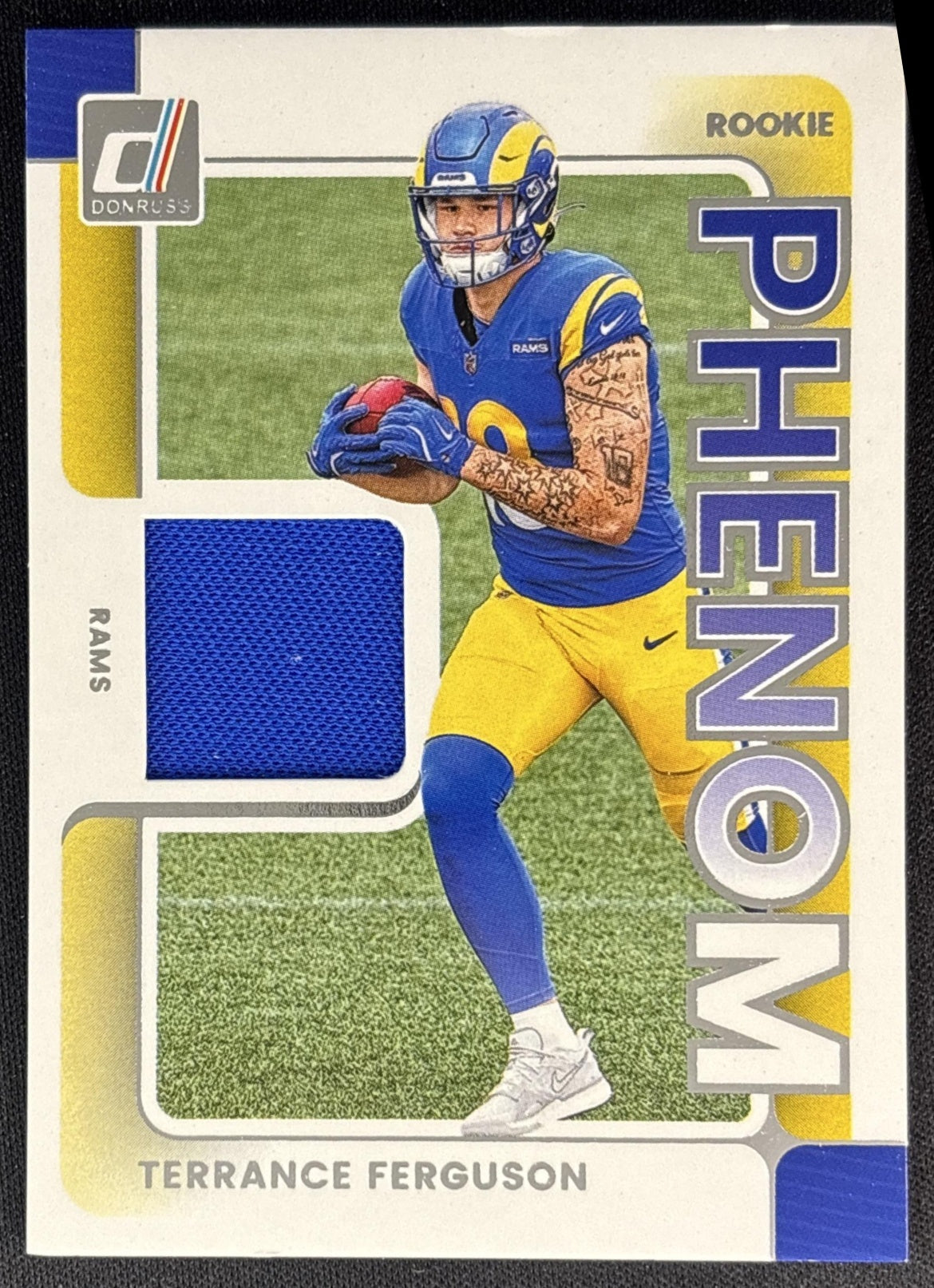 Terrance Ferguson 2025 Panini Donruss Rookie Phenom Jerseys Rams front