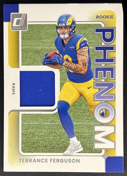Terrance Ferguson 2025 Panini Donruss Rookie Phenom Jerseys Rams front