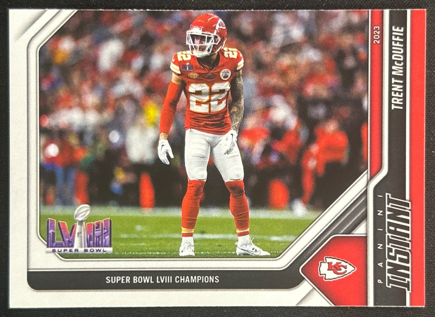 Trent McDuffie Panini Instant Super Bowl Chiefs Sports Trading Cards
