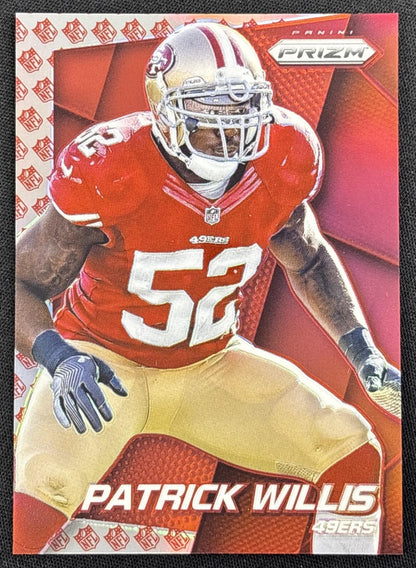 Patrick Willis 2014 Panini Prizm NFL Shield /75 49ers Sports Trading Card