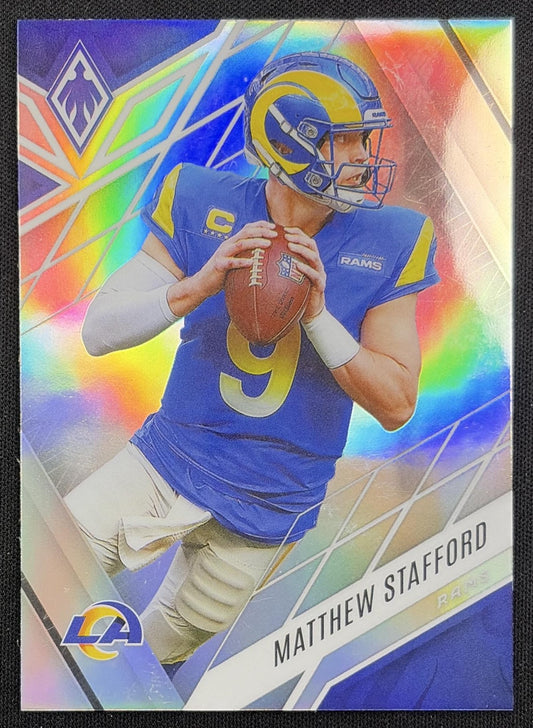 Matthew Stafford 2022 Panini Phoenix Silver Rams Los Angeles Rams