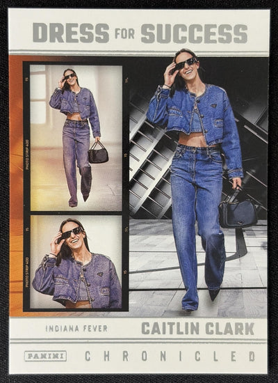 Caitlin Clark 2025 Panini Chronicled Dress For Success Fever 65 Sports Trading Card