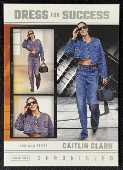 Caitlin Clark 2025 Panini Chronicled Dress For Success Fever 65 Sports Trading Card
