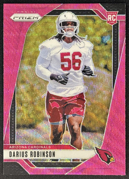 Darius Robinson 2024 Panini Prizm Pink Wave Cardinals front
