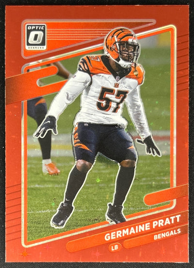 Germaine Pratt 2021 Donruss Optic Red Stars Bengals Sports Trading Cards