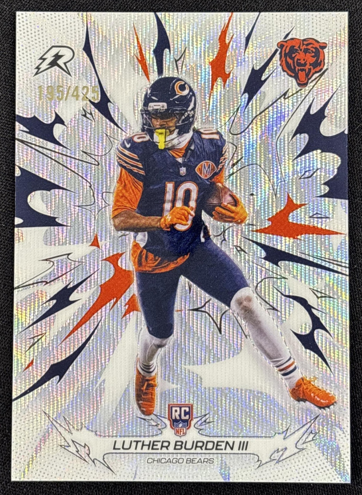 Luther Burden III 2025 Topps Resurgence Surge Refractor /425 Bears