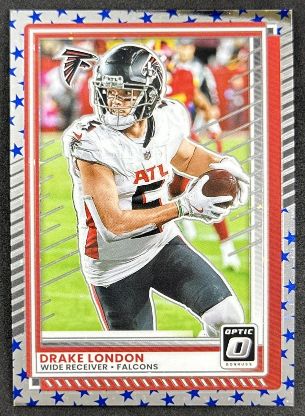 Drake London 2025 Panini Donruss Optic Stars Prizm Falcons Default Title Sports Trading Cards