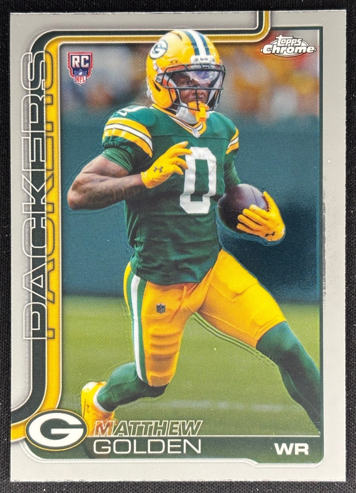 Matthew Golden 2025 Topps Chrome Rookie Packers Sports Trading Cards