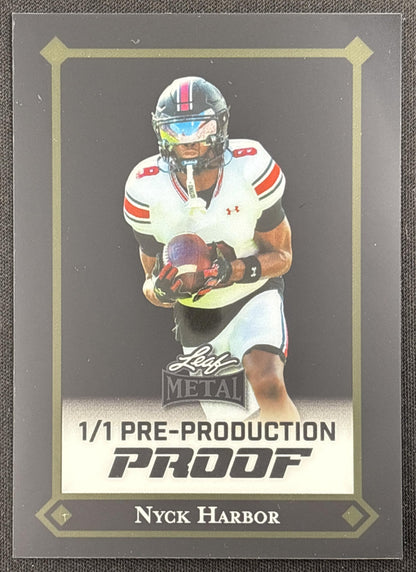 Nyck Harbor 1/1 Pre-Production Proof Black
