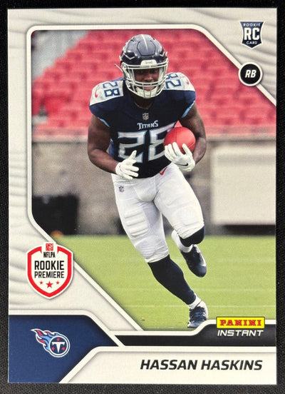 Hassan Haskins 2022 Instant NFL RPS First Look Titans Sports Trading Card
