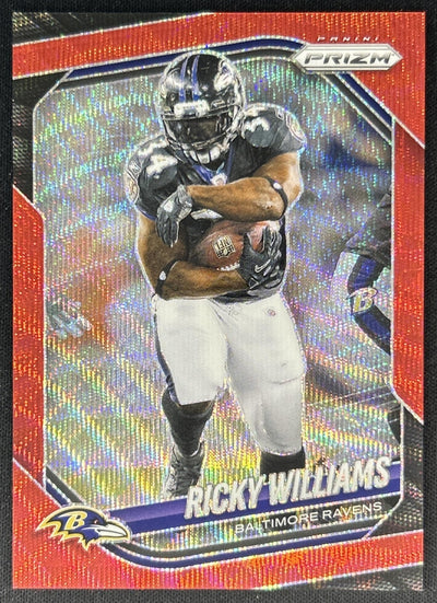 Ricky Williams 2025 Panini Prizm Red Wave /149 Ravens Sports Trading Cards