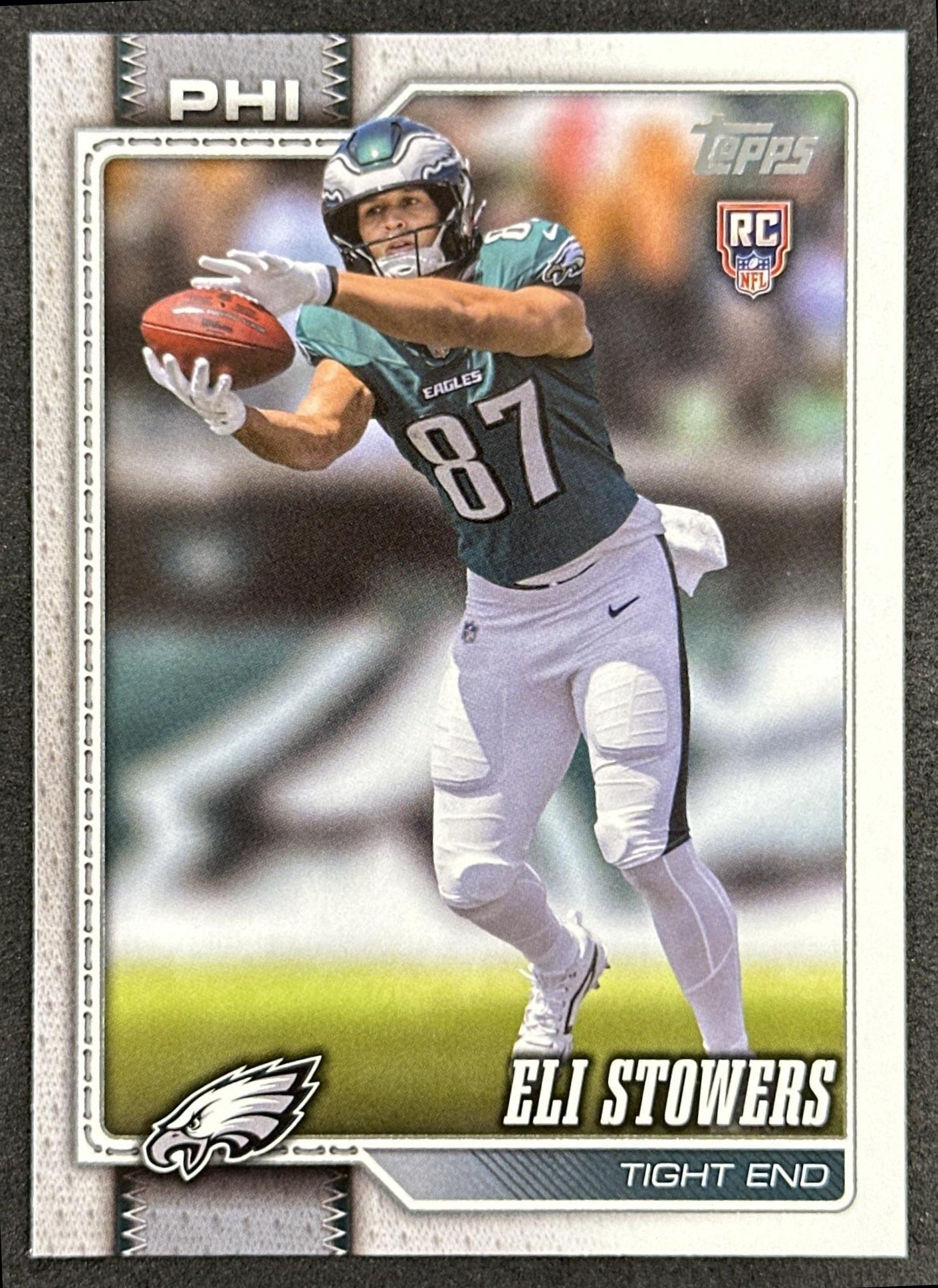 Eli Stowers 2026 Topps Flagship Rookie Eagles Sports Trading Card