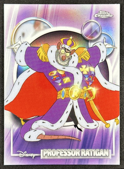 Professor Ratigan 2026 Topps Chrome Disney Refractor The Great Mouse Detective Front