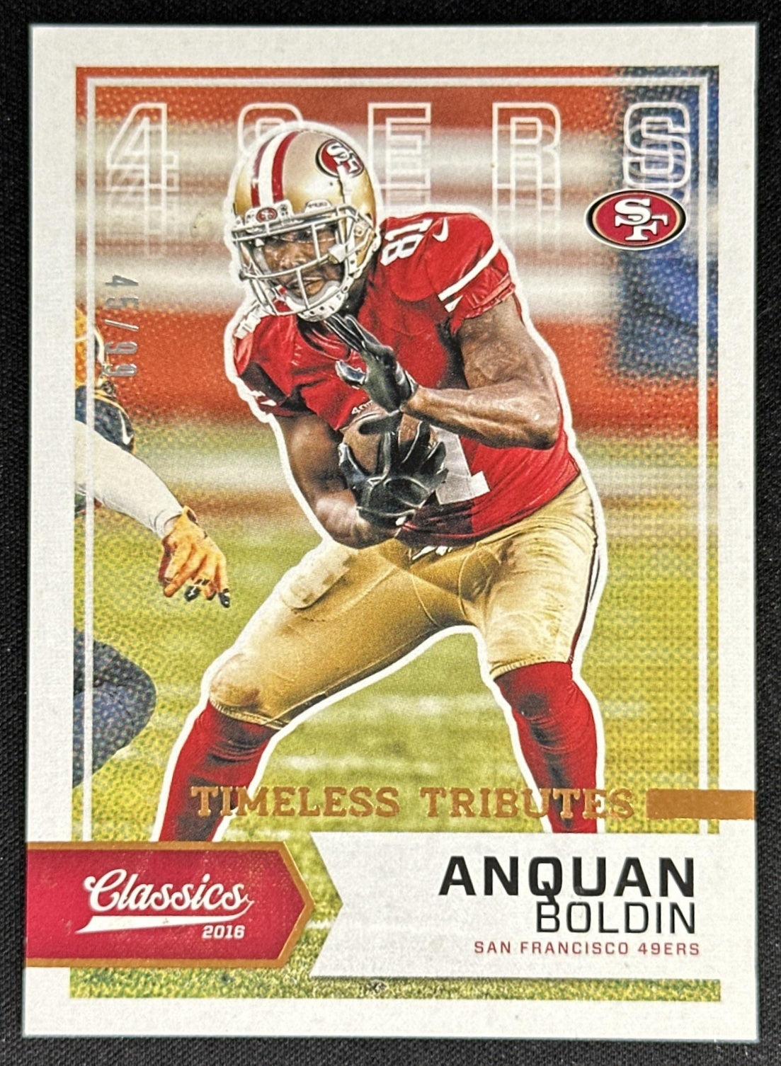 Anquan Boldin 2016 Panini Classics Timeless Tributes Bronze /99 49ers