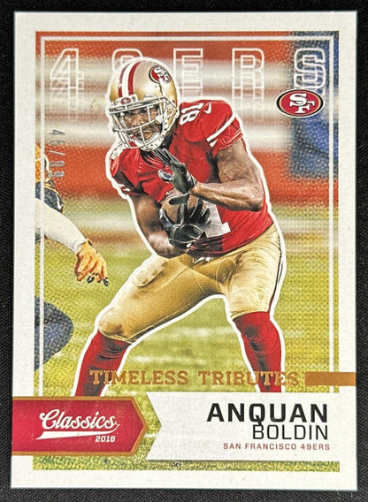 Anquan Boldin 2016 Panini Classics Timeless Tributes Bronze /99 49ers