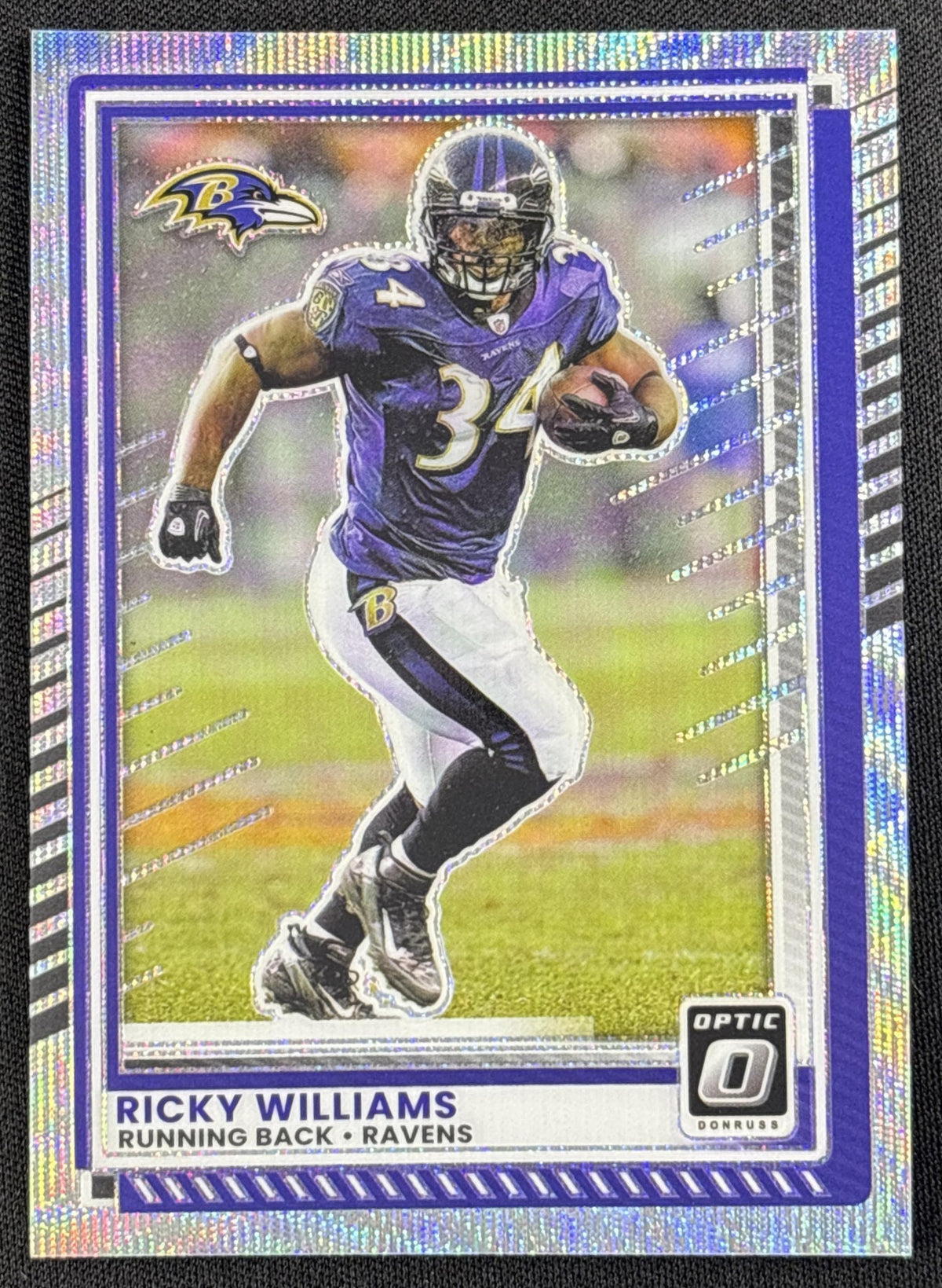 Ricky Williams 2025 Panini Donruss Optic Wave Prizm /300 Ravens