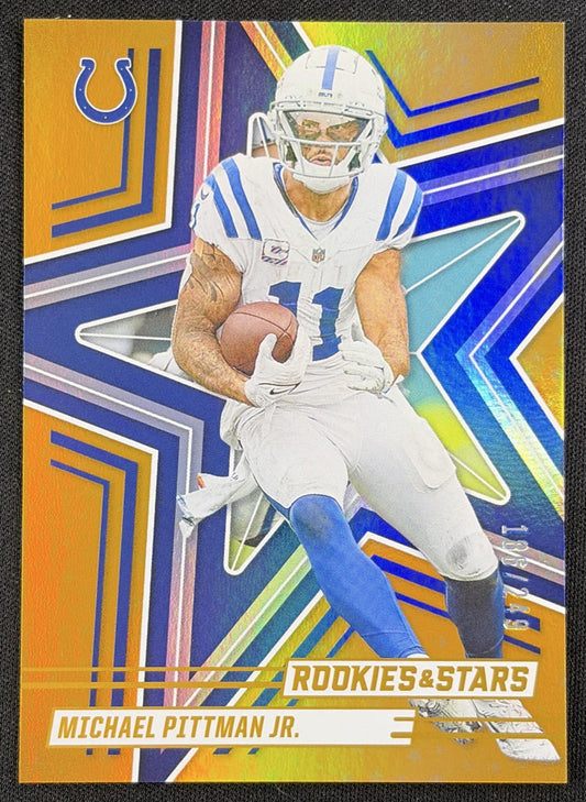 Michael Pittman Jr. 2025 Panini Rookies & Stars Orange /249 Colts