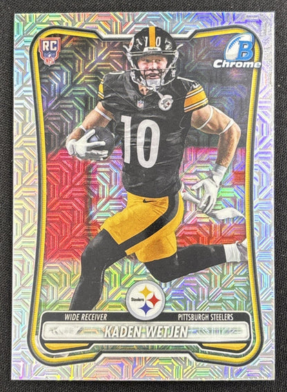 Kaden Wetjen 2026 Bowman Chrome NFL Mojo Refractor Steelers