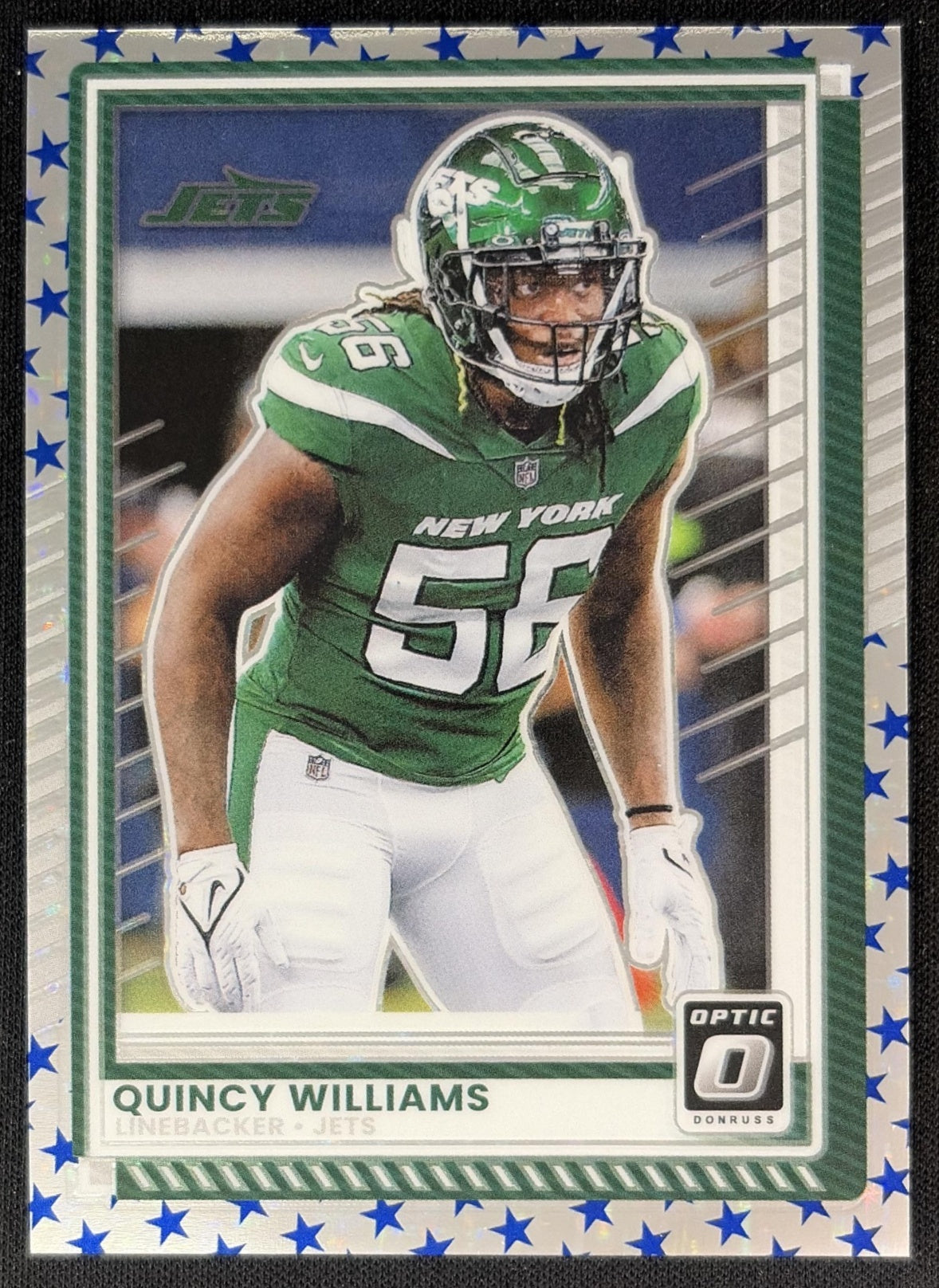 Quincy Williams 2025 Panini Donruss Optic Stars Prizm Jets Football