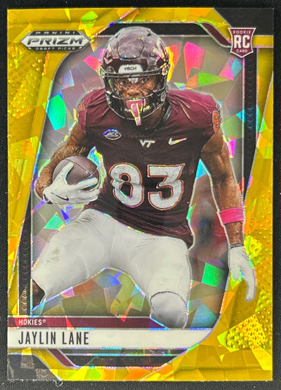 Jaylin Lane 2025 Prizm Draft Picks Gold Ice Commanders Sports Trading Card