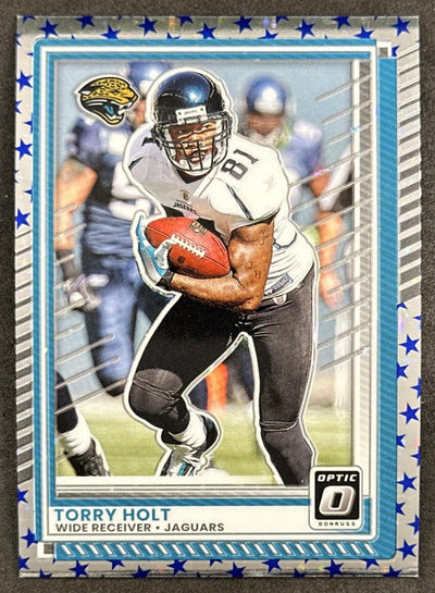 Torry Holt 2025 Panini Donruss Optic Stars Prizm Jaguars Default Title Sports Trading Card
