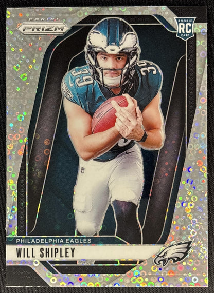Will Shipley 2024 Panini Prizm Rookie Variations No Huddle Eagles