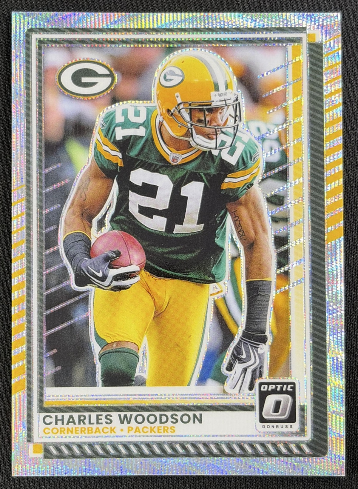 Charles Woodson 2025 Panini Donruss Optic Wave Prizm /300 Packers