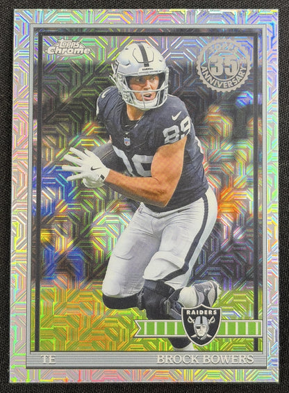 Brock Bowers 2026 Topps 1991 Chrome Mojo Refractor Raiders