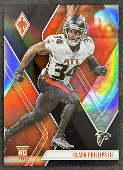 Clark Phillips III 2023 Panini Phoenix Black /10 Falcons Sports Trading Cards