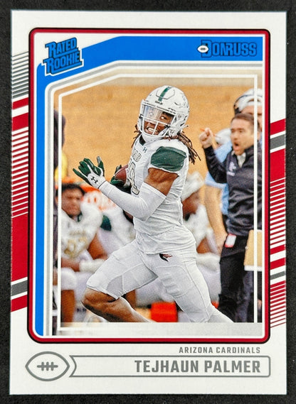 Tejhaun Palmer Donruss Rated Rookie Arizona Cardinals Sports Trading Cards