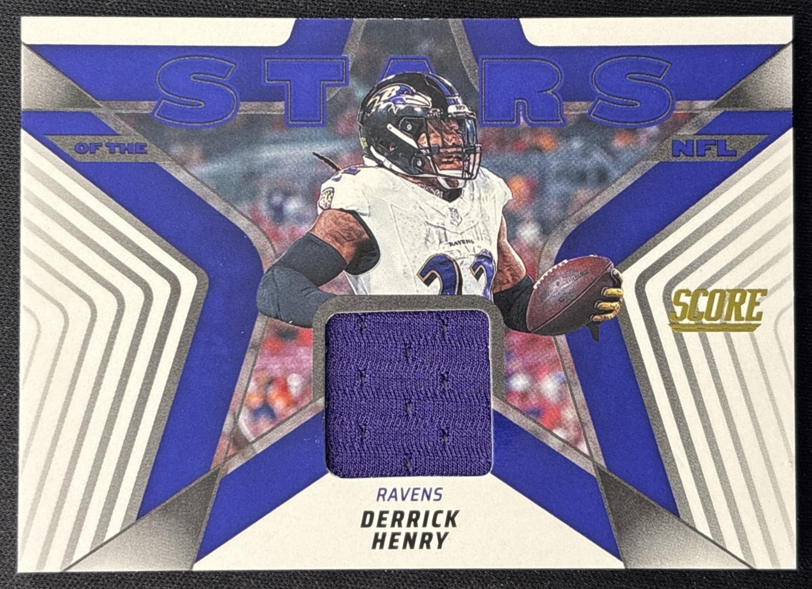 Derrick Henry 2025 Panini Score Stars of the NFL Jersey Ravens Sports Trading Cards