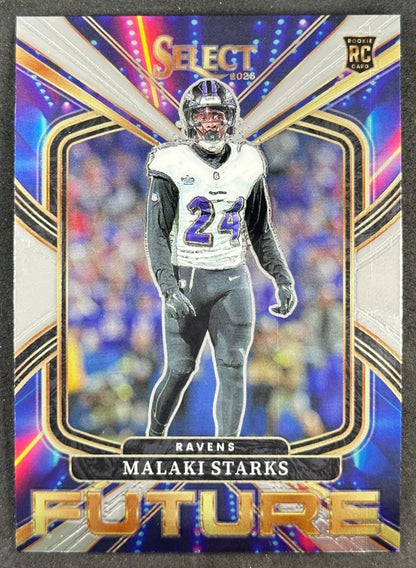 Malaki Starks 2025 Select Future Ravens Sports Trading Cards