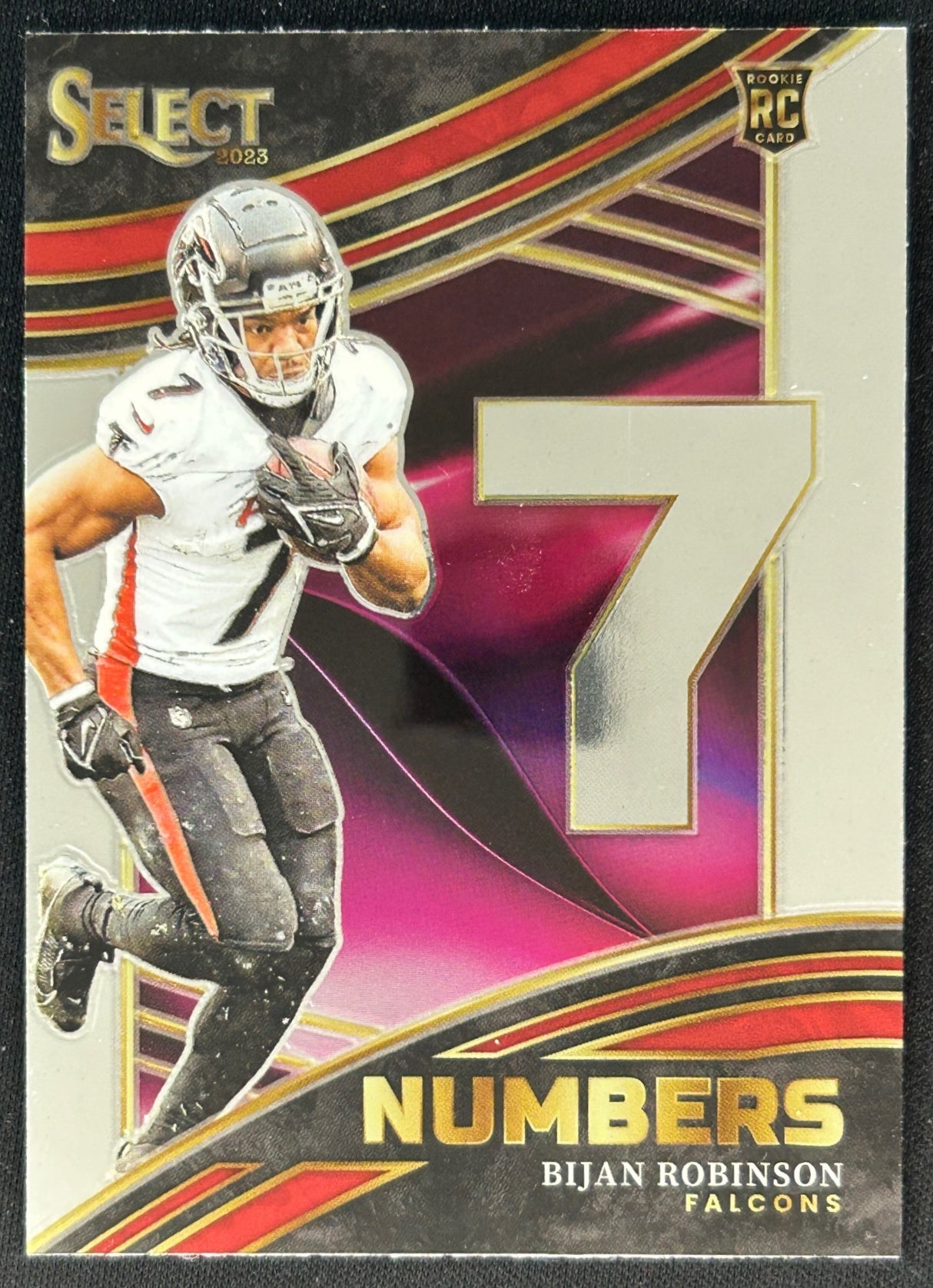 Bijan Robinson 2023 Select Numbers Falcons Atlanta Falcons Sports Trading Cards