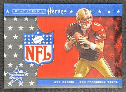 Jeff Garcia 2003 Leaf Rookies & Stars Great American Heroes /1325 49ers