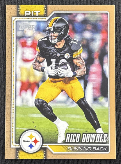 Rico Dowdle 2026 Topps Gold /2026 Steelers