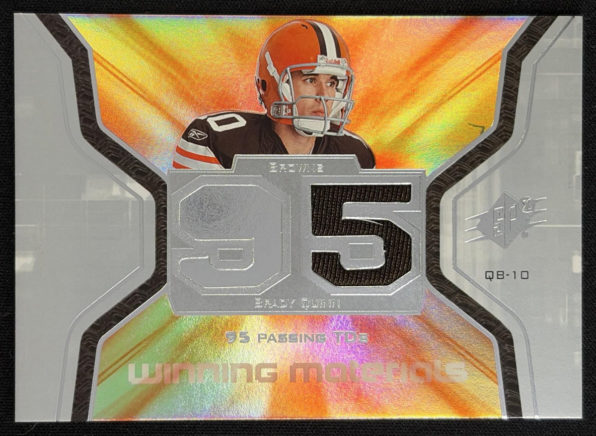 Brady Quinn 2007 SPx Winning Materials Stats Jersey Browns Default Title Sports Trading Card