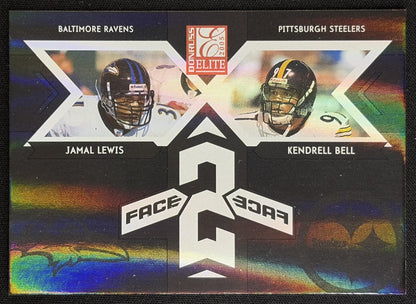 Jamal Lewis Kendrell Bell 2005 Donruss Elite Face 2 Black /500 Panthers
