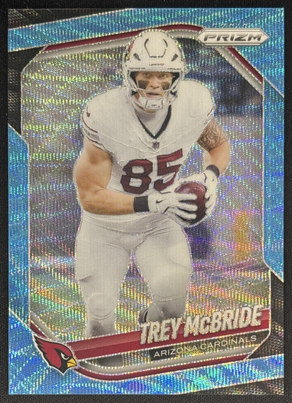 Trey McBride 2025 Panini Prizm Blue Wave /230 Cardinals front