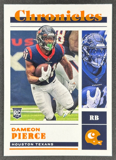 Dameon Pierce 2022 Chronicles Orange Texans Sports Trading Card