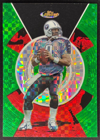 Steve McNair 2005 Finest Green Xfractors /50 Titans Sports Trading Card