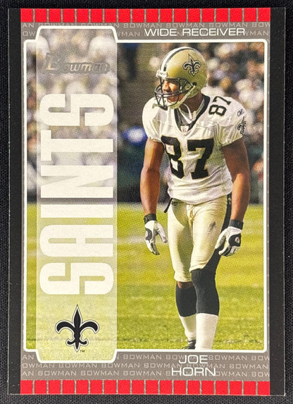Joe Horn 2005 Bowman Saints Sports Trading Cards