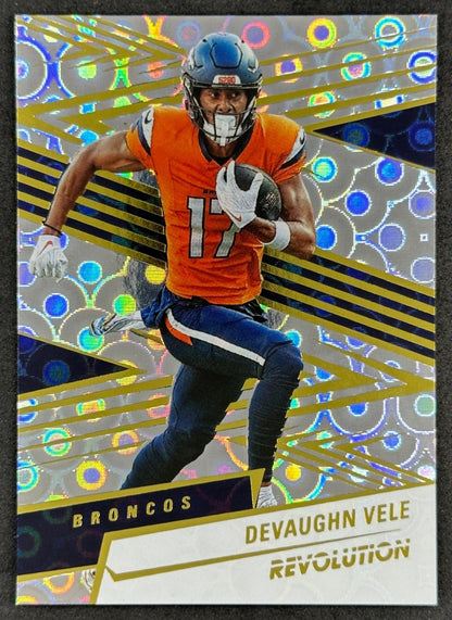 Devaughn Vele 2025 Revolution Groove Broncos Saints Sports Trading Cards